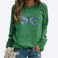 thumbnail image 2 of YABCSAZ Women's Oversized Pullover Long Sleeves Graphic Fleece Sweatshirts Casual Loose fit Winter Warm Basic Pullover Crewneck Sweatshirt Tops without Pockets, 2 of 8