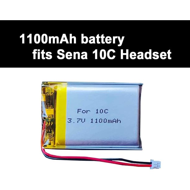 3.7v 1100mAh y Replacement for Sena 10C,10C Pro Motorcycle