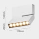 thumbnail image 2 of Lámpara de focos de techo LED 12W, Focos de techo, Luz de techo, Focos de techo orientables, Iluminación de techo LED, 3000K blanco cálido, IP20, 13,3x11,6x2,6 cm (blanco + blanco cálido), 2 of 5