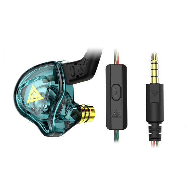 Cateissary Auriculares HIFI de 3,5 mm Auricular Electrónica Auricular Sonido estéreo Púrpura Teléfono y Comunicación Verde claro