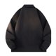 thumbnail image 5 of Ceisia Men's Casual Flip Collar Zipper Jacket with Pockets Oversized Contrast Hood Gift Outerwear, 5 of 5