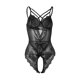 thumbnail image 3 of Gibobby Ropa interior mujer Conjunto De Lencería Erótica Ropa Interior Sexy para Mujeres Encaje Mujeres Lencería Cuello en V Ropa de Dormir(Negro, XG), 3 of 5