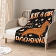 thumbnail image 5 of Dachshund Blanket Gifts Ultra Soft Cozy Throw Flannel Blanket, Lightweight Fuzzy Fleece Blanket Warm Plush Throw Blankets for Couch, Sofa, Bed 60"x80" for Adult, 5 of 6