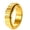 Gold, variant on Rotatable Vertical Stripe Stainless Steel Fidget Ring Unisex Size 11