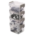 thumbnail image 4 of Simplify 4 Pack 5oz Stackable Clear Storage Boxes with Grey Lid, 4 of 4