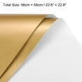 thumbnail image 2 of Unique Bargains Double Sided Color Flower Wrapping Paper White+Gold 22.8'x22.8' Waterproof 20 Pack, 2 of 5