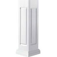 thumbnail image 4 of Ekena Millwork 12"W x 12'H Premium Square Non-Tapered Double Raised Panel PVC Endura-Craft Column Wrap Kit, Tuscan Capital & Base, 4 of 6