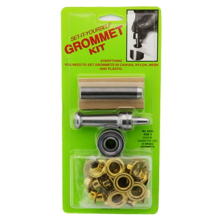 

C.S. Osborne Set-It-Yourself Grommet Kit K234-4 1/2 Hole W/ Brass Grommets