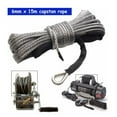 thumbnail image 3 of Winch Rope String Line Cable With Sheath Gray Synthetic Towing Rope 15m 7700LBs Car Wash Maintenance String For ATV UTV Off-Road ,Durable & Safe, 3 of 9