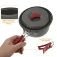 thumbnail image 3 of Phenofice 1 Set Camping Cooking Pot Set Aluminum Alloy Round for BBQ, 3 of 4