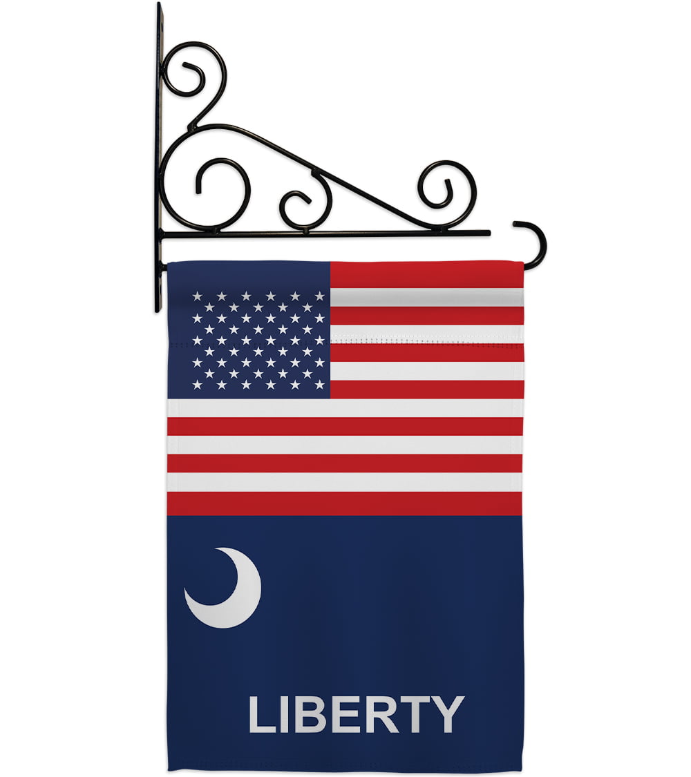 US Fort Moultrie Garden Flag Patriotic Historic Decorative Yard House Banner 