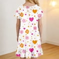 thumbnail image 4 of Cethrio Girls' Nightgowns Size 10-12, Summer Printed Puff Sleeve Mid-length Kids Sleep Dresses Sleepwear Multicolor Size 10, 4 of 8