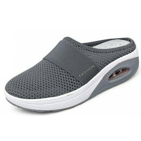 

Air Cushion Walking Shoes Breathable Casual Mesh Slip on Walking Shoes For Outdoor Indoor
