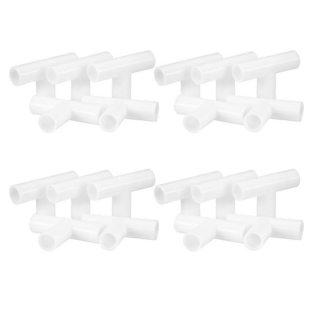 HAMPPLIES 20Ud Enlace De Tubo Modular Para Estante Y Conector De Plástico