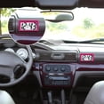 thumbnail image 6 of 3 Pcs Mini Digital Clock Small Digital Clock Stick on Battery Operated Self Adhesive Bracket for Car Dashboard Fridge (Pink), 6 of 7