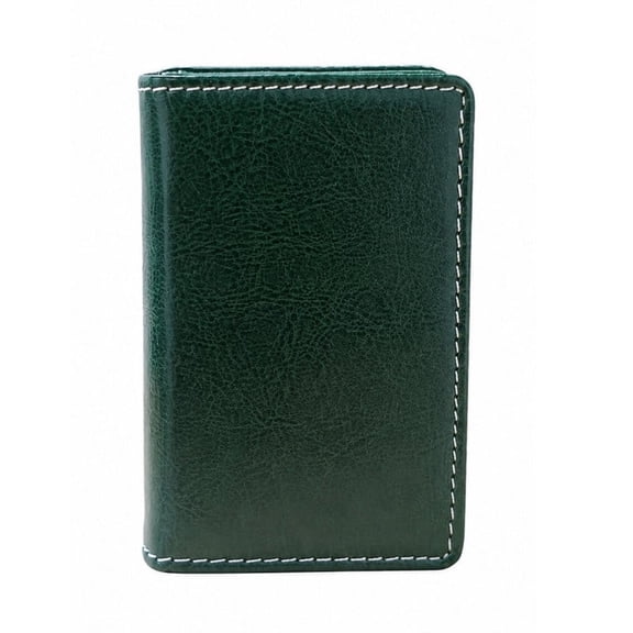 Men's Genuine Leather Wallet | Slim Bi-Fold Wallet with Multiple Card Slots & Cash Compartment | Durable Everyday Wallet for Men|GC1-Green