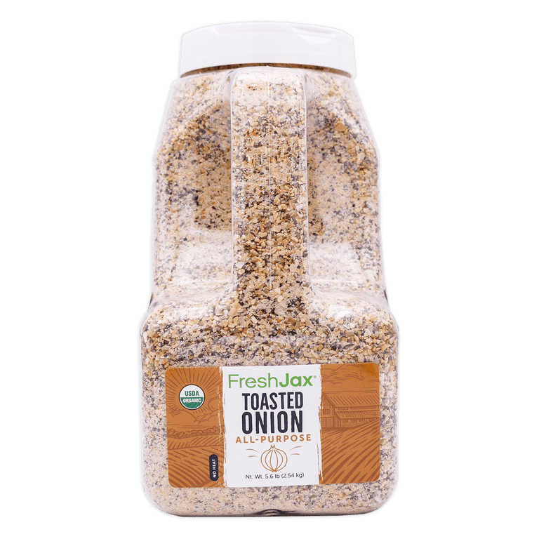 Freshjax Toasted Onion Organic Seasoning - Gallon Bulk Jug (5.6lbs)