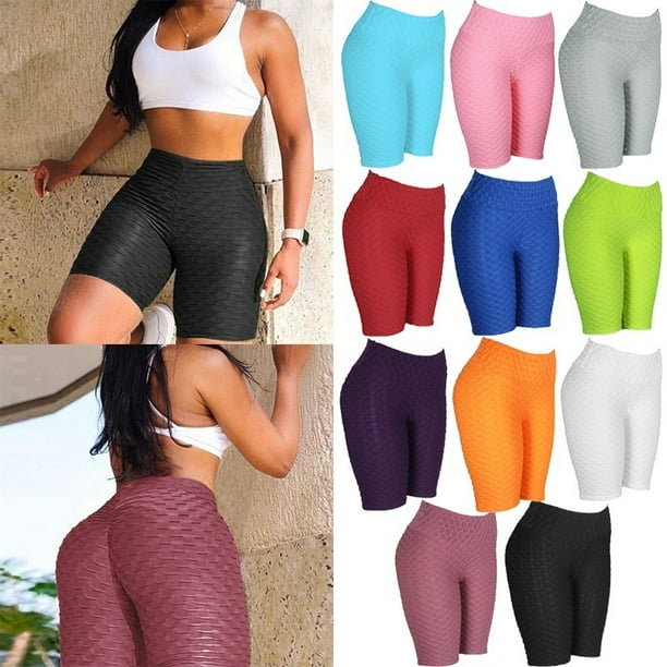 Yoga Pants For Women Short Length Women Solid High Waist Sport