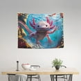 thumbnail image 2 of Uemuo Cute Underwater Axolotl Printed 29x37 Inch Tapestry Wall Hanging – Lightweight & Durable – Perfect for Dorm Decor, Beach Throw, Sofa Cover, Tablecloth, 2 of 8
