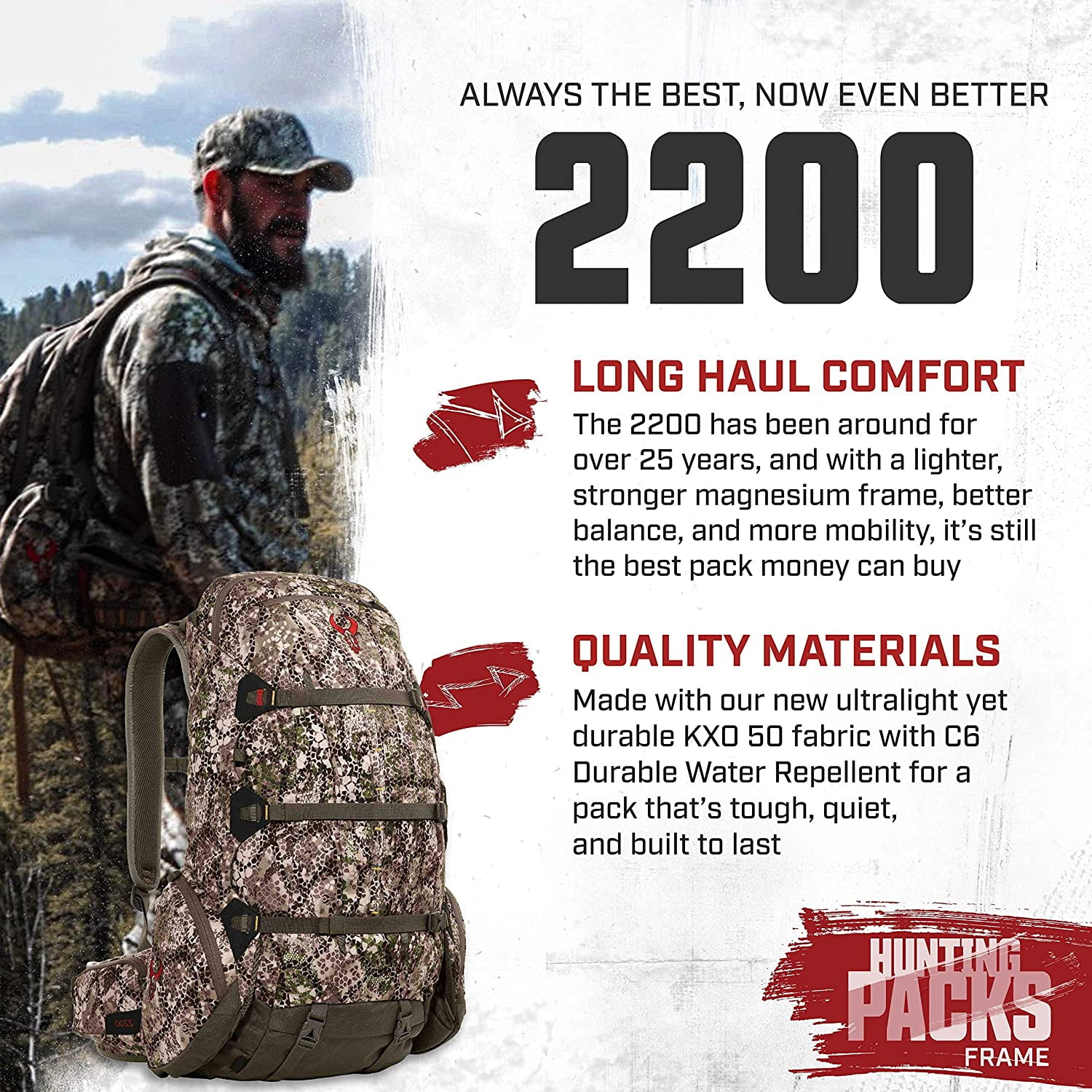 Badlands 2200 Hunting Backpack Bag Waterproof Lightweight Walmart