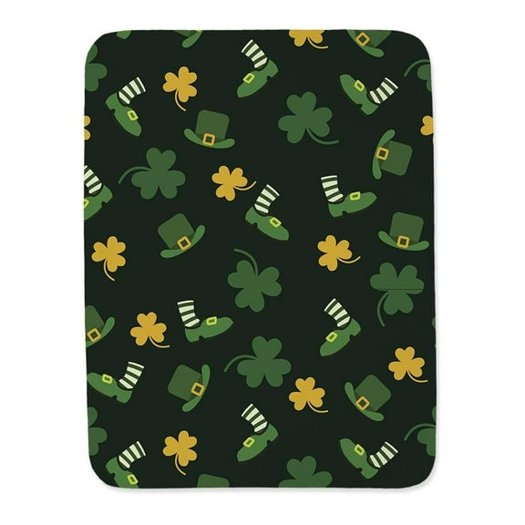Leaves Clovers And Hats Blanket  -Image by Shutterstock,