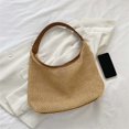 thumbnail image 2 of Bolso hueco tejido para mujer, de hombro de gran capacidad, de compras portátiles, 2 of 8