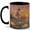 Black, variant on Dancing Fairy 11oz Ceramic Mug, Sunset Lily Pond Fantasy Art