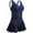 Navy Polka Dot, variant on Summer Mae Women's Plus-Size Flower Printing Shaping Body One Piece Swim Dresses Swimsuit