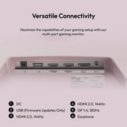 Pixio PX278 Wave Pink 27 inch 180Hz Refresh Rate QHD 1440p Resolution Fast IPS Panel 1ms GTG Response Time Pink Gaming Monitor with Adaptive Sync