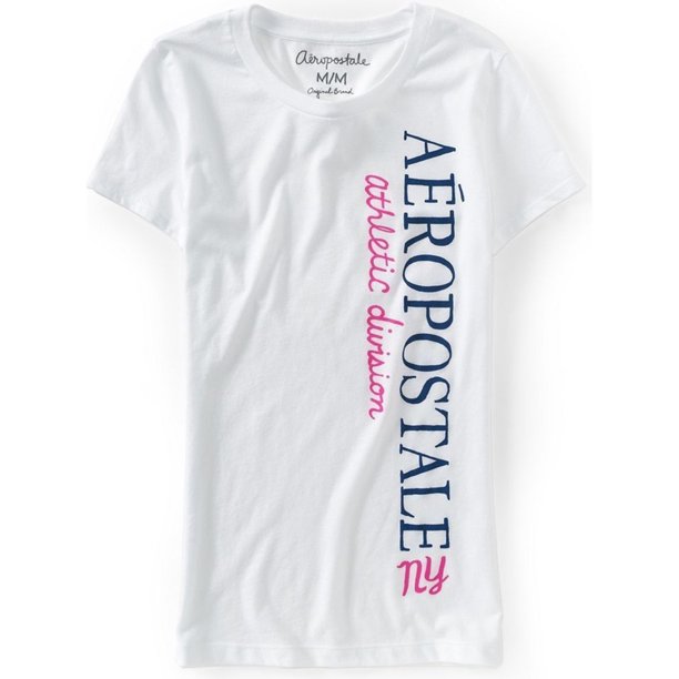 Camiseta gráfica Aeropostale para mujer Color blanco extragrande