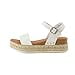 thumbnail image 3 of CUSHIONAIRE Sandale Espadrille à Plateforme Compensée pour Femme Melissa, Blanc, 7.5, 3 of 4