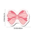 thumbnail image 3 of AuroraX Small Stone Bathroom Rugs 16" x 24" Soft Pink Washable Absorbent Cute Bow Bath Mat Non Slip Quick Dry Boho Bath Rug for Entryway Entrance Front Door, 3 of 6