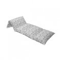 thumbnail image 4 of Tribal Floor Pillow Lounger Cover, Culture Pattern with Traditional Animal and Arrows Folk Design, Nap Mat Printed Fabric Case for 5 Pillows, 88" x 36", Black and White, by Ambesonne, 4 of 5