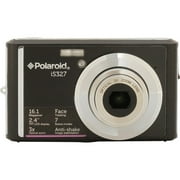 Angle View: Polaroid 16.1 Megapixel Compact Camera, Black