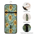 thumbnail image 4 of 3-Piece Travel Toiletry Bag Set, Hanging Wash Bag with Makeup Bag & Brush Case,Waterproof Cosmetic Organizer for Travel, Gym & Home Sunflowers on Blue, 4 of 10