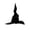 Black B, variant on Crushed Velvet Wrinkled Witch Hat Adult Halloween, Polyester Fiber Twisted Curved Wizard Hat Vintage Prop for Spooky Halloween Party and Dress Up Black B