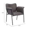 thumbnail image 4 of Heritage Accent Chair Brown Accent Chair, Modern Style, Plush and durable faux leather fabric, Plywood, Indoor Living, 4 of 9