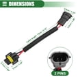 thumbnail image 4 of Adaptador de conector macho hembra para modificación de cableado de bombillas de faros de coche universal, 4 of 7