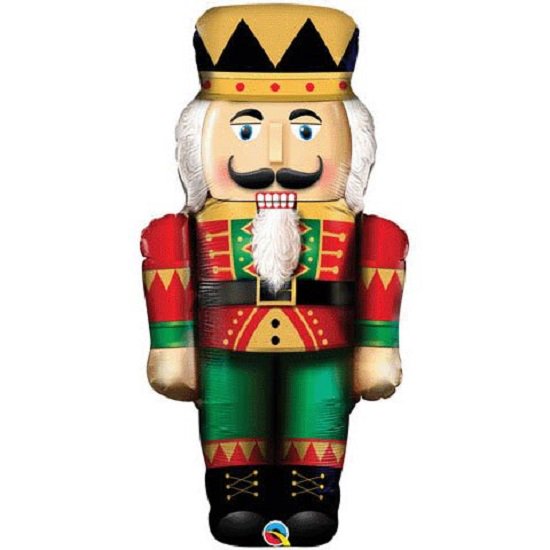 XL 33" Nutcracker Christmas Mylar Foil Balloon Super Shape Party