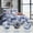 Blue White, variant on Smuge 3 Piece Quilt Set Queen/Full Size Bedspread Coverlet Plaid Patchwork Bedding Reversible Quilt Microfibers Coverlet Lightweight Bedding Grey Beige
