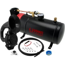 Vixen Horns Train Horn Kit for Motorcycle/Bike/Truck/Car. Complete Onboard System- 150psi Air Compressor, 1 Gallon Tank, 1 Trumpet. Loud dB. Fits Vehicles like Pickup/Jeep/RV/SUV 12v VXO8210/1101