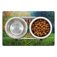 thumbnail image 1 of Ethnic Pet Mat for Food and Water, Tree in the Valley Spiral Branch Balance Mother Earth Art Illustration Print, Non-Slip Rubber Mat for Dogs and Cats, 18" X 12", by Ambesonne, 1 of 1