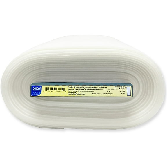 Pellon Flex Foam One-Sided Fusible Fabric, off-White 20" by the Yard