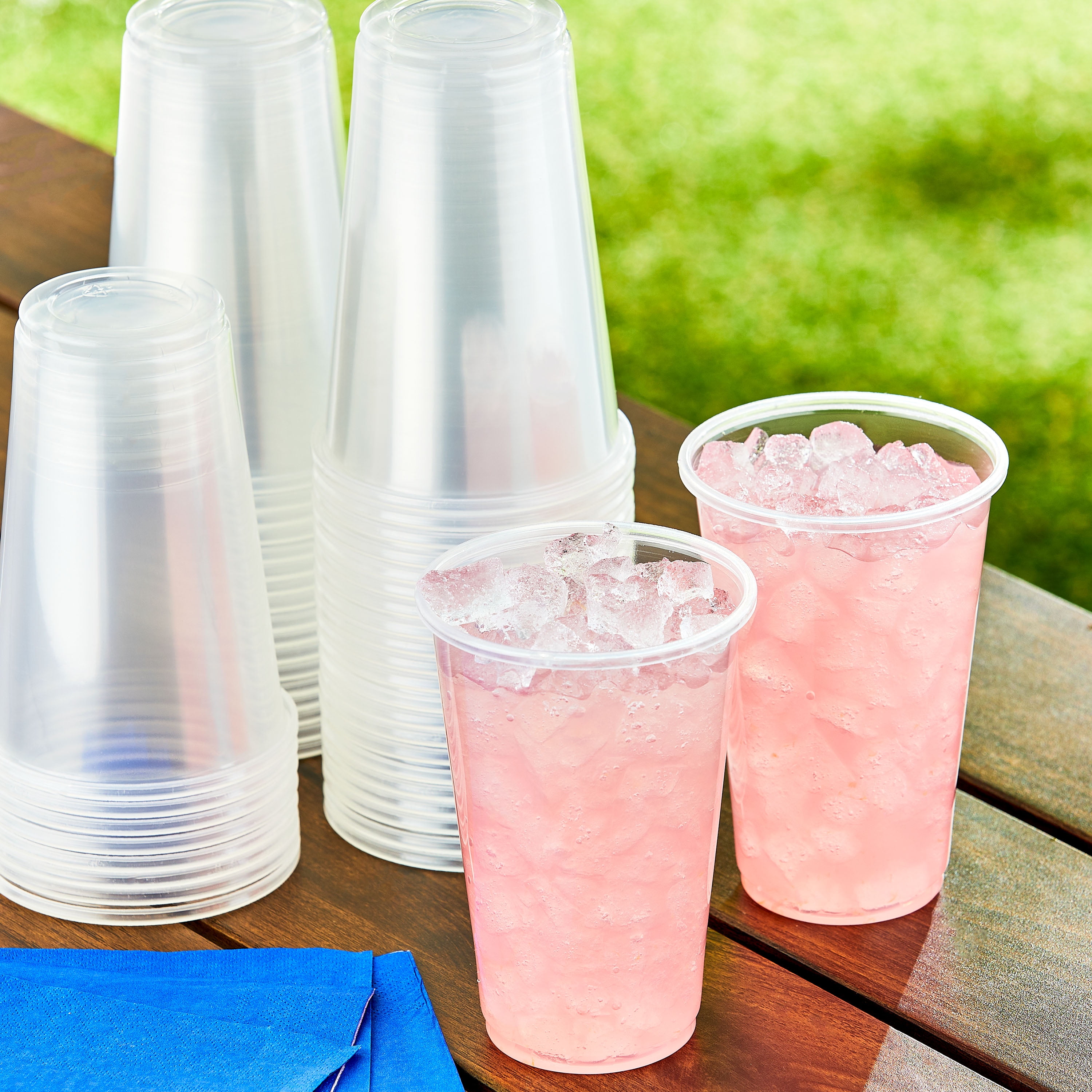 7 Oz. Clear Plastic Cups - 100 Ct.