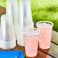thumbnail image 3 of Great Value Disposable Plastic Cups, Clear, 16 oz, 100 Count, 3 of 4