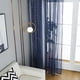 thumbnail image 5 of Irfora Cortinas semitransparentes con bolsillo de varilla que oscurecen las cortinas para sala de estar / dormitorio, juego de 2 paneles (39 '' W x 78 '' L, azul oscuro) Irfora Cortina de ventana, 5 of 7