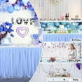 thumbnail image 5 of Falda de mesa de tul para mesas rectangulares o redondas Falda de mesa con tutú Mantel con volantes blancos para bodas Despedida de soltera Bautismo Fiesta de cumpleaños Bautizo Banquete Decoraciones, 5 of 5