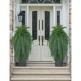 thumbnail image 4 of GnFlus Large Fake Ferns 59 Fronds leaves 57" Long Big Boston Fern Fake Plants Hanging Shrubs for Home Garden Porch Farmhouse Decor, 4 of 6