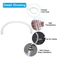 thumbnail image 4 of Uxcell Clear Vinyl Tubing, Flexible Plastic Pipe Tube Hose with 2 Clamps 1.25" ID x 1.49" OD x 3.3 Ft Length, 4 of 5
