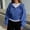 Blue, variant on shoper Women's Drop Shoulder Zip Up Hoodie, Soft Cozy Long Sleeve Cropped Jacket with Pockets (Dark Gray,S)